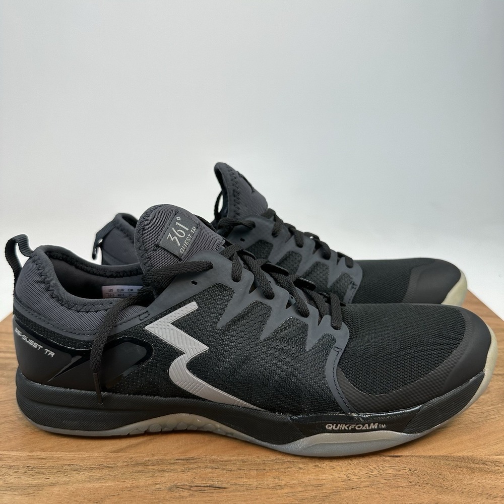New‎ Womens 361 Degrees Quest TR Training Black Athletic Sneakers Shoes Sz 10.5M